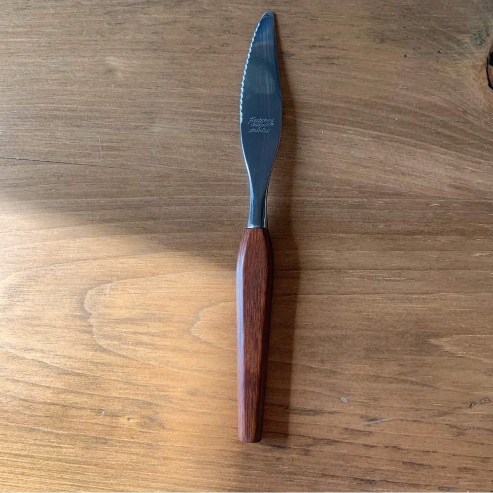 Town & Country Washington Forge Stainless Steak Knives Fleetwood Handle Set of 6